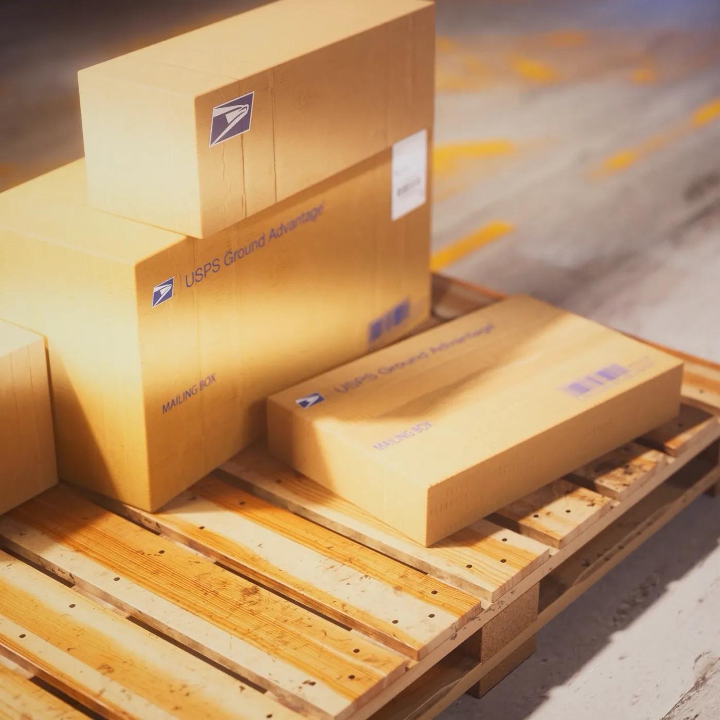 Mailing boxes — pallet