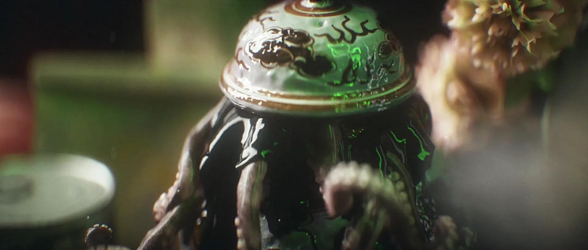 Octopus vessel — macro