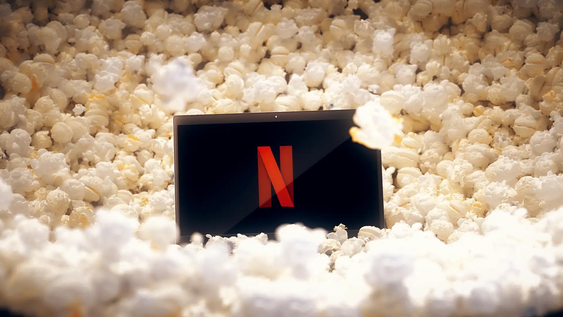 Netflix — popcorn scene