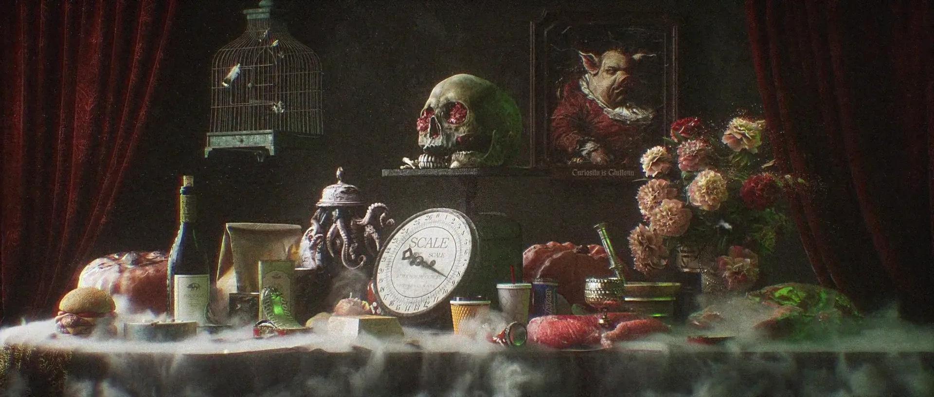 Vanitas table — full set